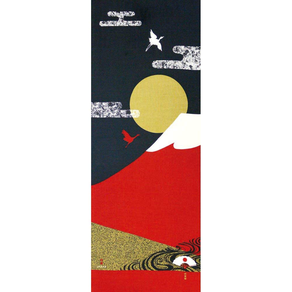 HAMAMONYO Picture Tenugui 'Japan' Cotton Japanese Tenugui Towel