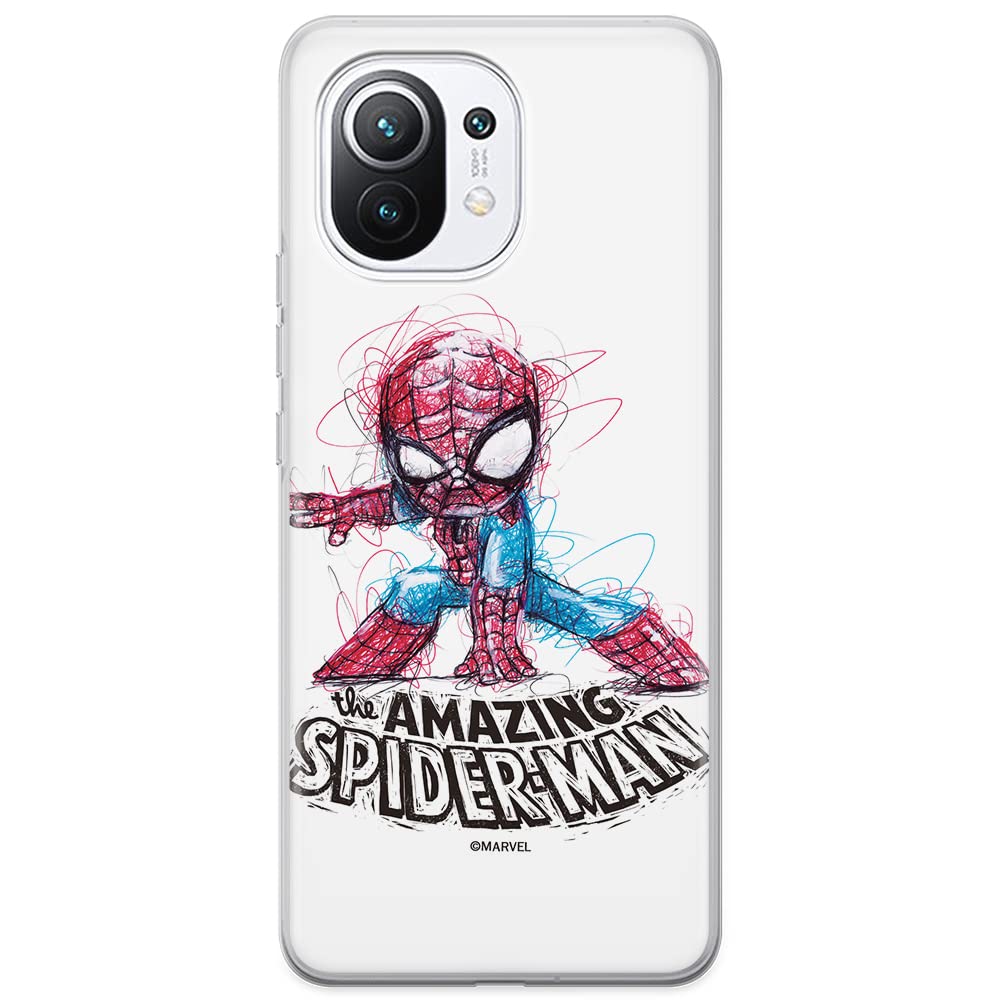 ERT GROUP mobile phone case for Xiaomi 11 original and officially Licensed Marvel pattern Spider Man 021 optimally adapted to the shape of the mobile phone, case made of TPU — image 1
