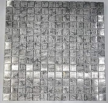 Amazon Com Mosaico De Pared De Metal Diseno De Gotas De Latex