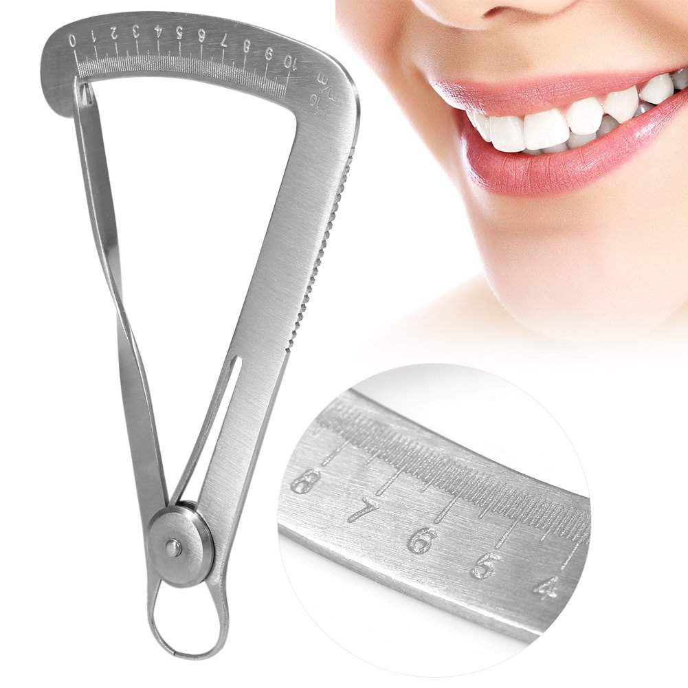 Dental Caliper,Calipers Measuring Stainless Steel Wax Calipers Crown Gauge Measuring Instrument For 0-10 Mm