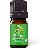 Aromatics International Premium Organic Fennel Sweet Essential Oil 5ml | 100% Pure Essential Oil for Diffusion & Aromatherapy