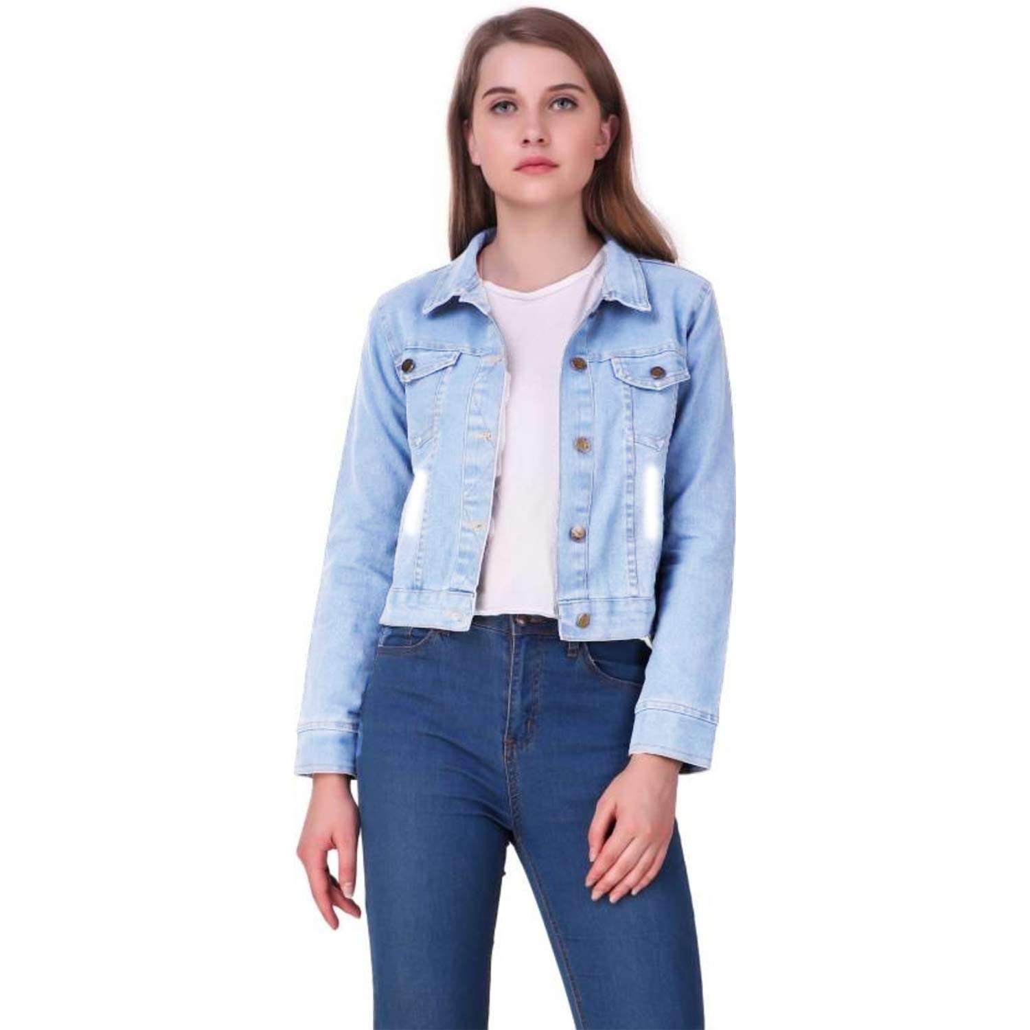 c.cozami full sleeve solid women denim jacket