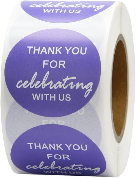 thank you for celebrating with us stickers