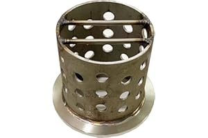 CPSZSHIP Round Steel Casting Flask for Vacuum Casting Machine Perforated Stainless Wall Flanged Cost-Effective for Wax Tree Insjection Tool