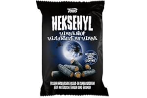 TOMS Licorice in Bag - Pingvin Tom Heksehyl Zout (Zoute Salmiak Staafjes/Salty Sticks Filled with Salmiak),10.6 oz