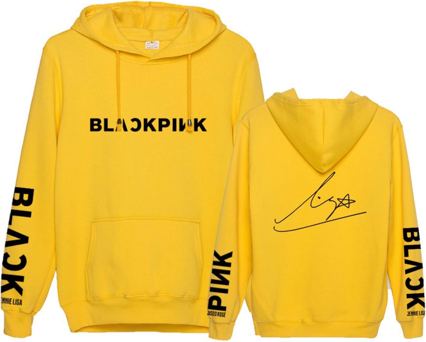 babyhealthy Kpop Blackpink Hoodie Jisoo Jennie Rose Lisa Black Autograph Sweatshirt Pullover Jacket