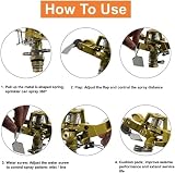 LATERN 360 Degree Impulse Garden Sprinkler with Metal Spike 1/2 inch Hose view 4