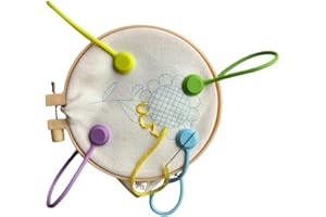 NORALING 4 pcs Magnetic Needle Minders Silicone Magnetic Fabric Clips, Macron Color Magnetic Needle Keeper for Cross Stitch Embroidery Needlework Accessories