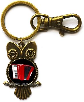 Accordion Sheet Music Key Ring 