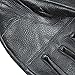 Raider Black Leather Gauntlet Motorcycle Riding Gloves for Men and Women (Size Large)