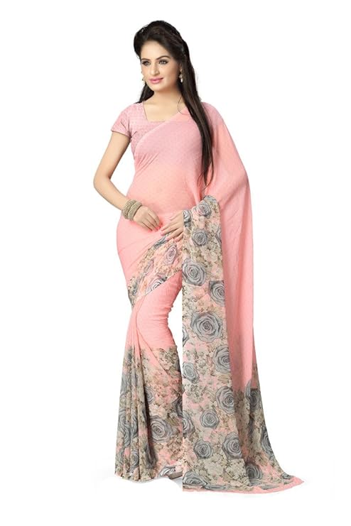 Georgette Saree with Blouse Piece