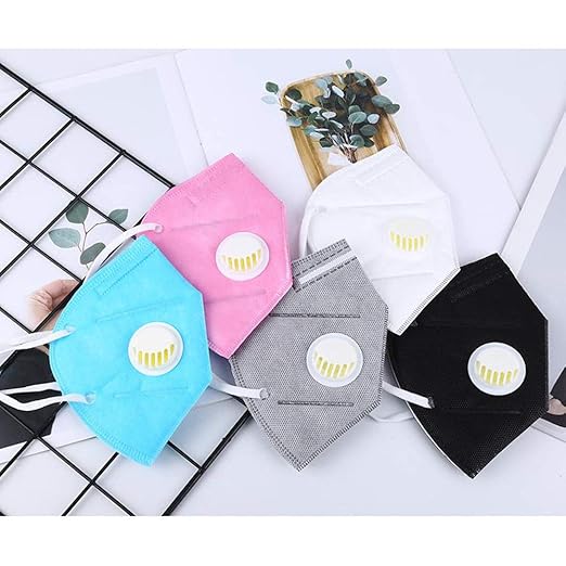 Greenpure Unisex Outdoor Protection 5 Layer Insert Anti Dust With Valve Filter N95 Respirator Mask 20 Pack 5 Colours Amazon In Industrial Scientific