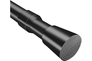 QILERR Small Tension Rods 16 to 28 Inches Adjustable Short Extension Curtain Rod Heavy Duty Spring Loaded Tension Rods for Wi