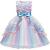 NNJXD Flower Girl Dress Kids Ruffles Lace Party Wedding Dresses