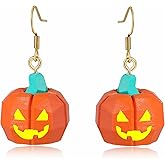 Halloween Earrings Glow In The Dark Fun Pumpkin Earrings Drop Dangle for Women