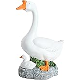 CJOUET 18-inch Goose Statue, Large Porch Goose Statue, Yard Goose Statue,Resin Porch Goose,Silly Goose,Garden Statues, Concrete Porch Goose,with Hidden Key Compartment, Porch Duck Perfect as a Gift.