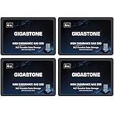 Gigastone High Endurance SSD 4TB (4-Pack) Up to 530MB/s SLC Caching 24/7 Reliable for Gaming/PC/NAS SSD 5-Year Warranty 2.5" SATA Internal Solid State Drives RAID Disk