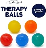 JFA Medical Hand Therapy Exercise Balls 5 Strengths Extra Soft to Extra Firm view 3