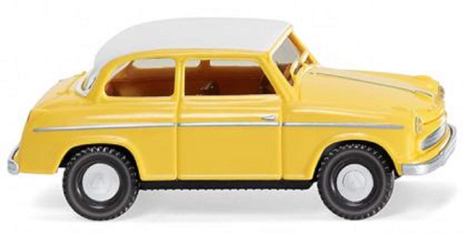 Lloyd Alexander TS - yellow with white roof - Model Car, Ready-made; Wiking 1:87
