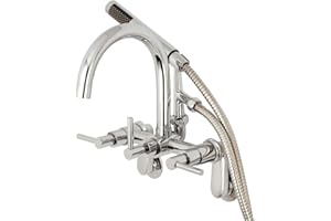 Kingston Brass AE8151DL Concord Clawfoot Tub Faucet, Polished Chrome