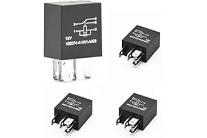 GROBARPART 4 Pcs 1R1846, 9225-2D000, 95225-38050, 9522529050, 95225-29050, AR6140, 56-2171, RAA1966 Multi Purpose Relay Fit for Hyundai Fit for Kia Sonata Santa Fe Accent 1999-2014, 12V 25A 5 Pins