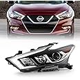 ACANII - For [Halogen model] 2016-2018 Maxima S|SL|SV Factory Style LED DRL Projector Headlight Headlamp Driver Side