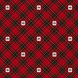 FARMALL TARTAN ALLOVER COTTON FABRIC-INTERNATIONAL HARVESTER FARMALL TRACTOR COTTON FABRIC SOLD BY THE YARD