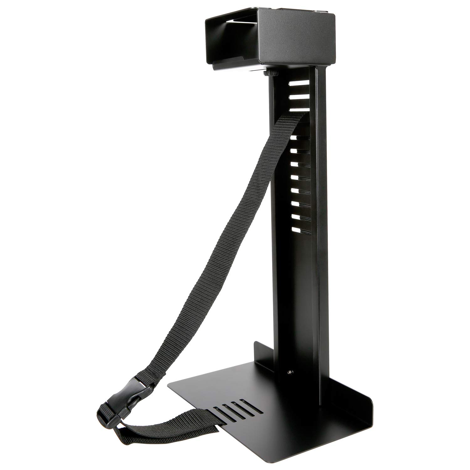 Eureka Ergonomic Computer Cart Height-Adjustable Mobile CPU Stand Suitable for Standing Desk Converters Black