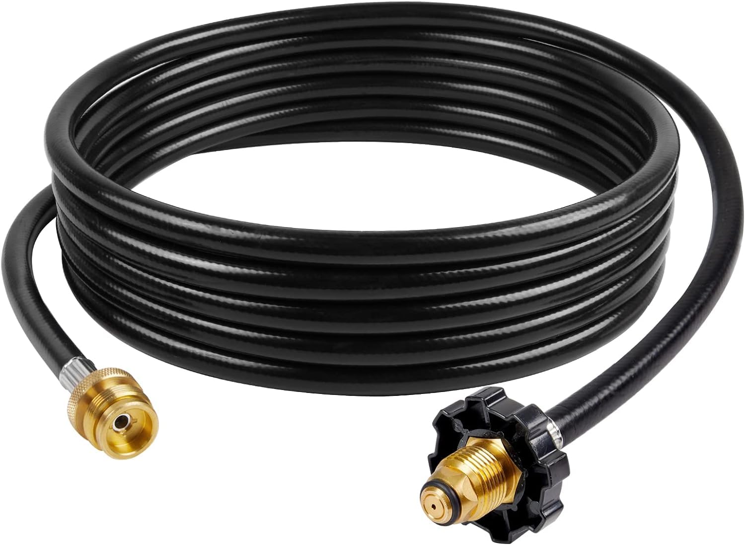 Photo 1 of GASPRO 12-Foot Propane Hose Adapter, Compatible with Mr. Heater Buddy Heater, Portable Grill, and More, Connects to 5-100lb Tank