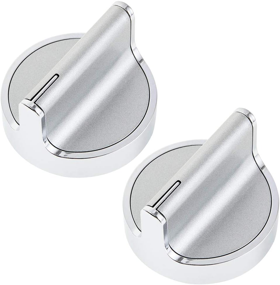 thumbnail interactive-video image 1 of Walmine Stove Control Knob Replacement For Whirlpool - D-Shaped Rod 0.26" ID, Pack Of 4 (Model W10698166) 1 of 13