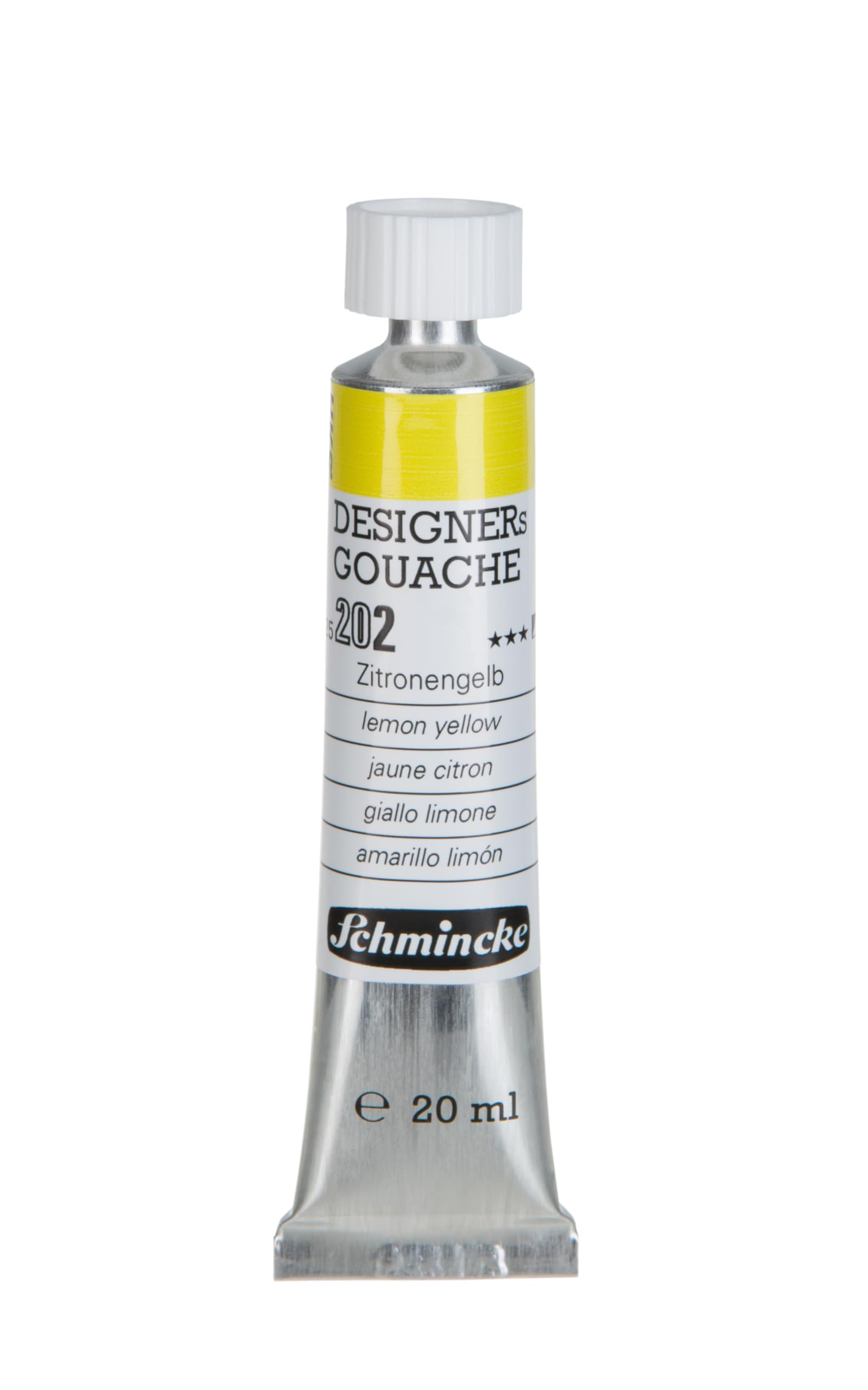 Schmincke : Designers Gouache : 20ml : Lemon Yellow — image 1