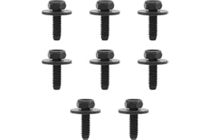 CZMZHFC 8 Pcs M8-1.25 X 20mm Car Skid Plate Bolts,Carbon Steel Hex Head Splash Shield Skid Cover Bolt,Compatible with Toyota 4Runner/Tacoma/Tundra/Sequoia/FJ Cruiser,for 90080-11373 Suspension Crossmember