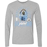 500 LEVEL Erling Haaland Manchester City Long Sleeve Shirt - Erling Haaland Manchester City Arch