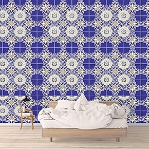 Wall Mural Beautiful Pattern of Mosaic Removable Self-Adhesive Large Wallpaper - 66x96 inches