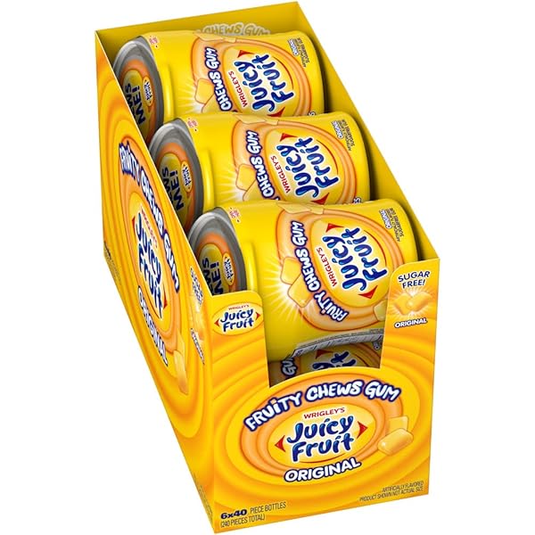 JUICY FRUIT GUM SUGAR-FREE CHEWING GUM, JUICY FRUIT...