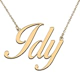 HUAN XUN Customized Custom Simple Any Name Necklace