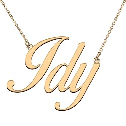 HUAN XUN Customized Custom Simple Any Name Necklace