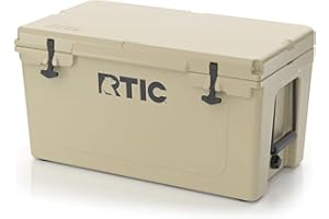 RTIC 65 QT Ultra-Tough Cooler Hard Insulated Portable Ice Chest Box for Beach, Drink, Beverage, Camping, Picnic, Fishing, Boat, Barbecue