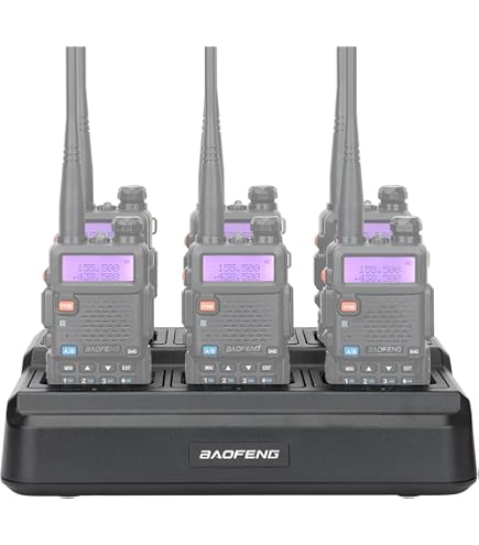 BFTECH DC-8-6 6-Way Gang Charger For UV-82HP, UV-82RT,GMRS-V1, MURS-V1...