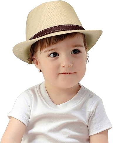 boys straw fedora hat