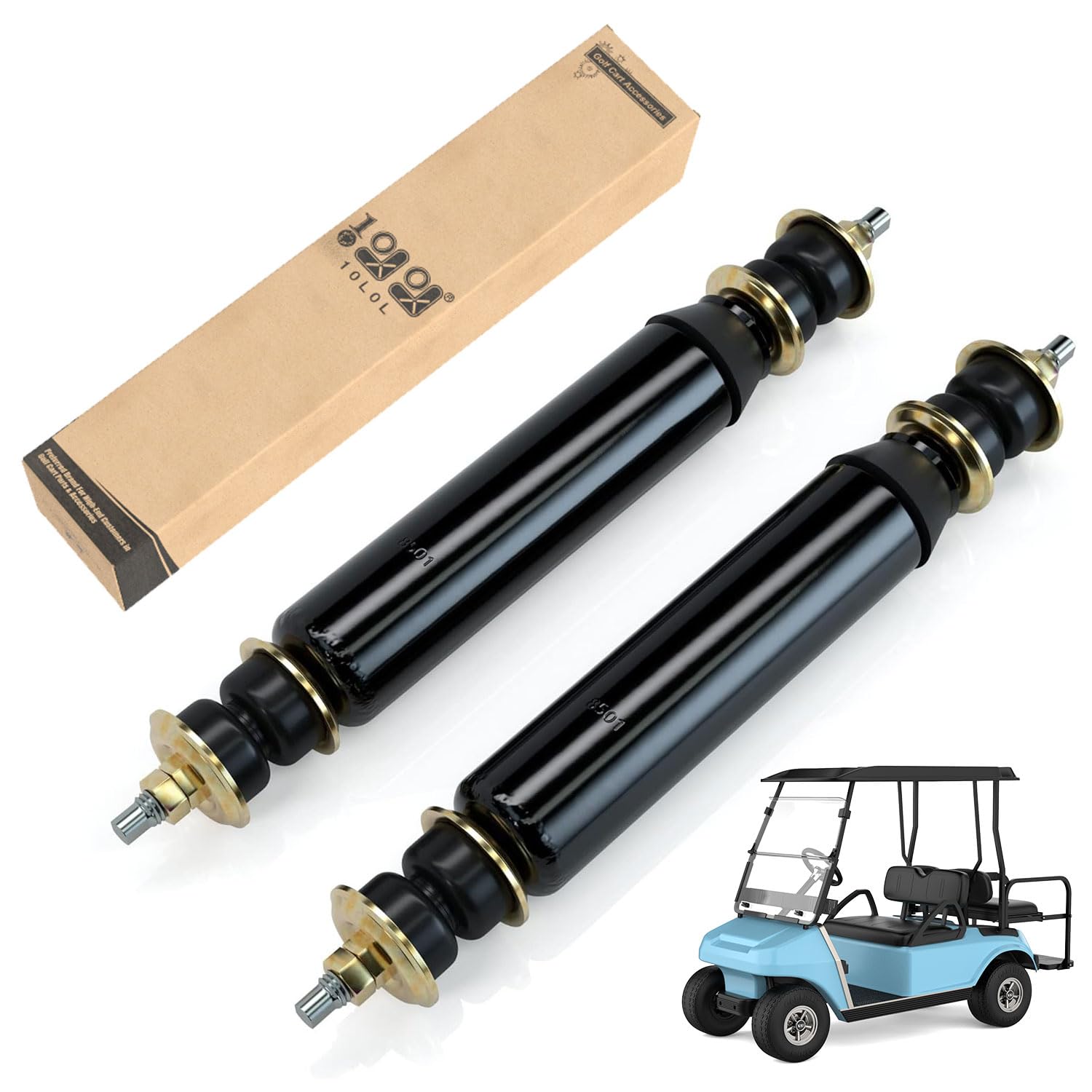 Photo 1 of 10L0L 2 Pack Golf Cart Rear Shock Absorbers for Club Car DS Gas Electric Golf Cart 1988-up, G&E 2004-Up Precedent 1013164 102588501