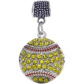 Inspired Silver - Silver Customized Charm for Bracelet with Cubic Zirconia Jewelry