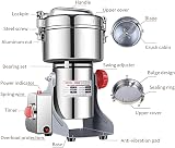 LEJIEYIN 1000g Electric Stainless Steel Cereal Mill High Speed Grinder 2400W view 3