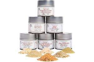 Gourmet French Fry Seasoning Set - Six Pack | Oprah's Favorite Thing 2024 | Authentic Small Batch Seasoning Mixes | 6 Gourmet All Natural Spice Blends - French Fries Are Just The Beginning | Hand Packed, Non GMO | Sustainably Sourced, Made in USA | | Gustus Vitae | #897