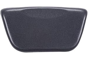 Black Bath Pillow, PU Leather Spa Cushion, Bathtub Ergonomic Head Neck Rest, Home Hot Tub Support, Bath Rest