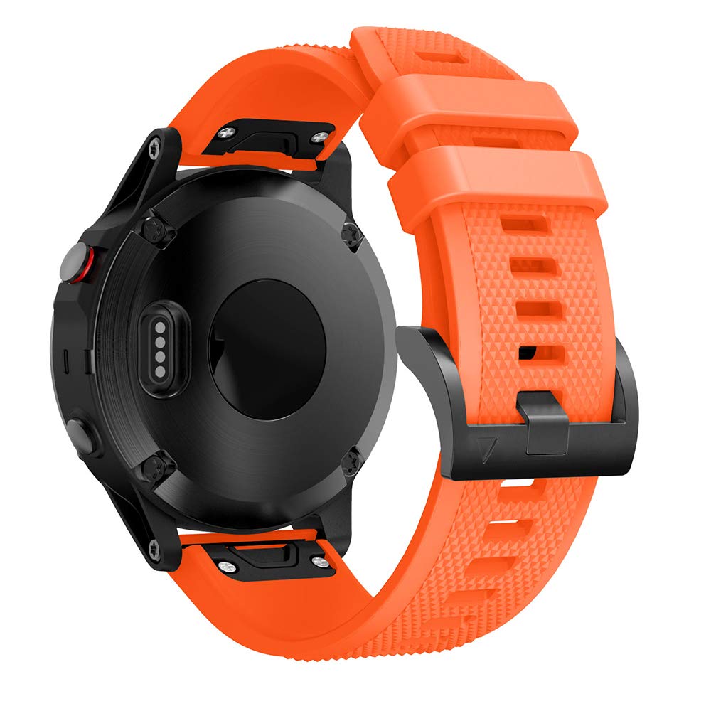 REYDA Silicone Strap Compatible for Garmin D2 Mach 2 47mm/D2 Mach 1/D2 Delta, 22mm Quick Fit Watch Strap Silicone Bracelet Sport Wristband Replacement Strap for Garmin Forerunner 970/965/955/945/935