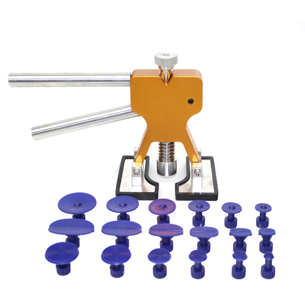 Photo 1 of 19pcs Auto Body Paintless Dent Removal Repair Tool Kits Glue Puller Smile Dent Lifter with Pro Glue Puller Tabs