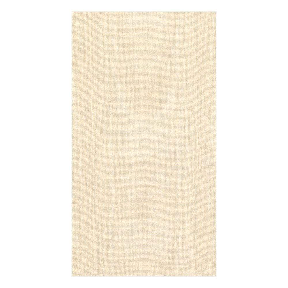 Caspari Moiré Paper Linen Guest Towel Napkins in Champagne, 12 Per Package