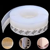 wordmouk 10 m Silicone Seal Door Strip 35 mm Weather Stripping Draught Excluder