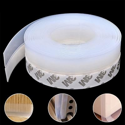 wordmouk 10 m Silicone Seal Door Strip 35 mm Weather Stripping Draught Excluder